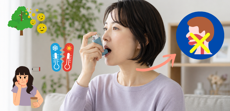 咳喘息で吸入薬を使用しても症状が良くならない原因
