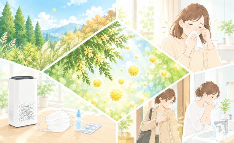 花粉症の症状に困っている女性や対策方法について